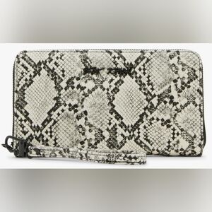Betsey Johnson Snake Print Wristlet/Wallet, New With Tags